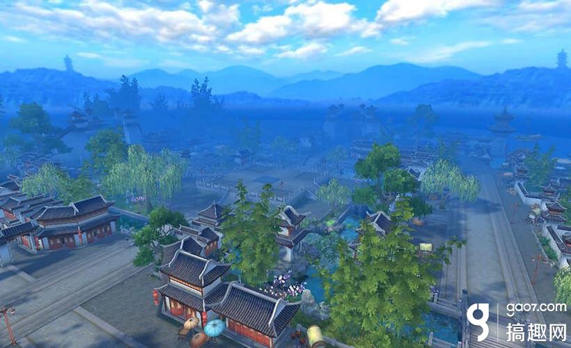 天龙八部手游之苏州场景图