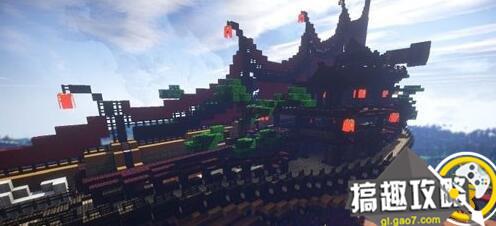 我的世界中国风战船建筑存档下载 Minecraft我的世界专区 搞趣网